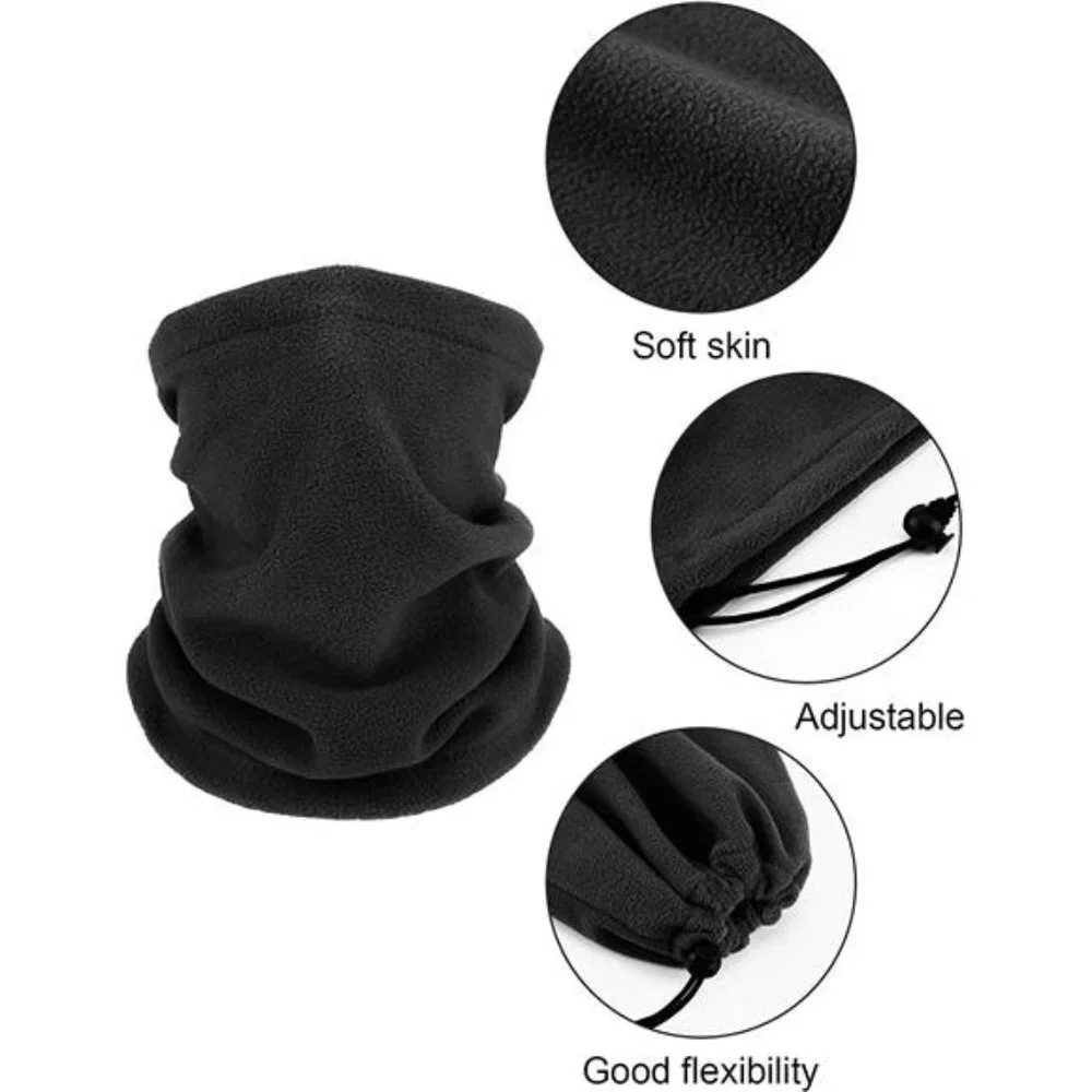 4 Pieces Fleece Neck Gaiter Windproof Face Covering
